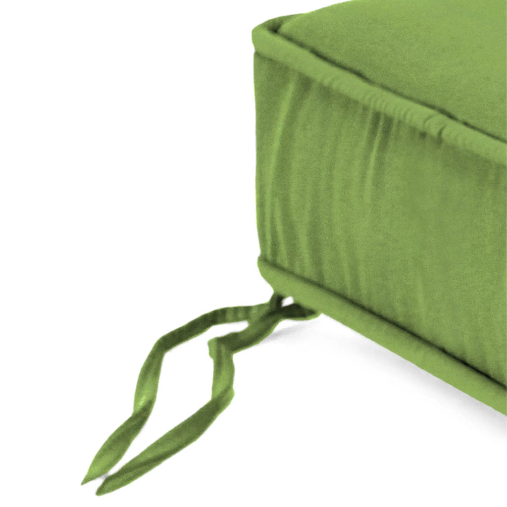 Green Square Outdoor Deep Seat Cushion with Ties P82531