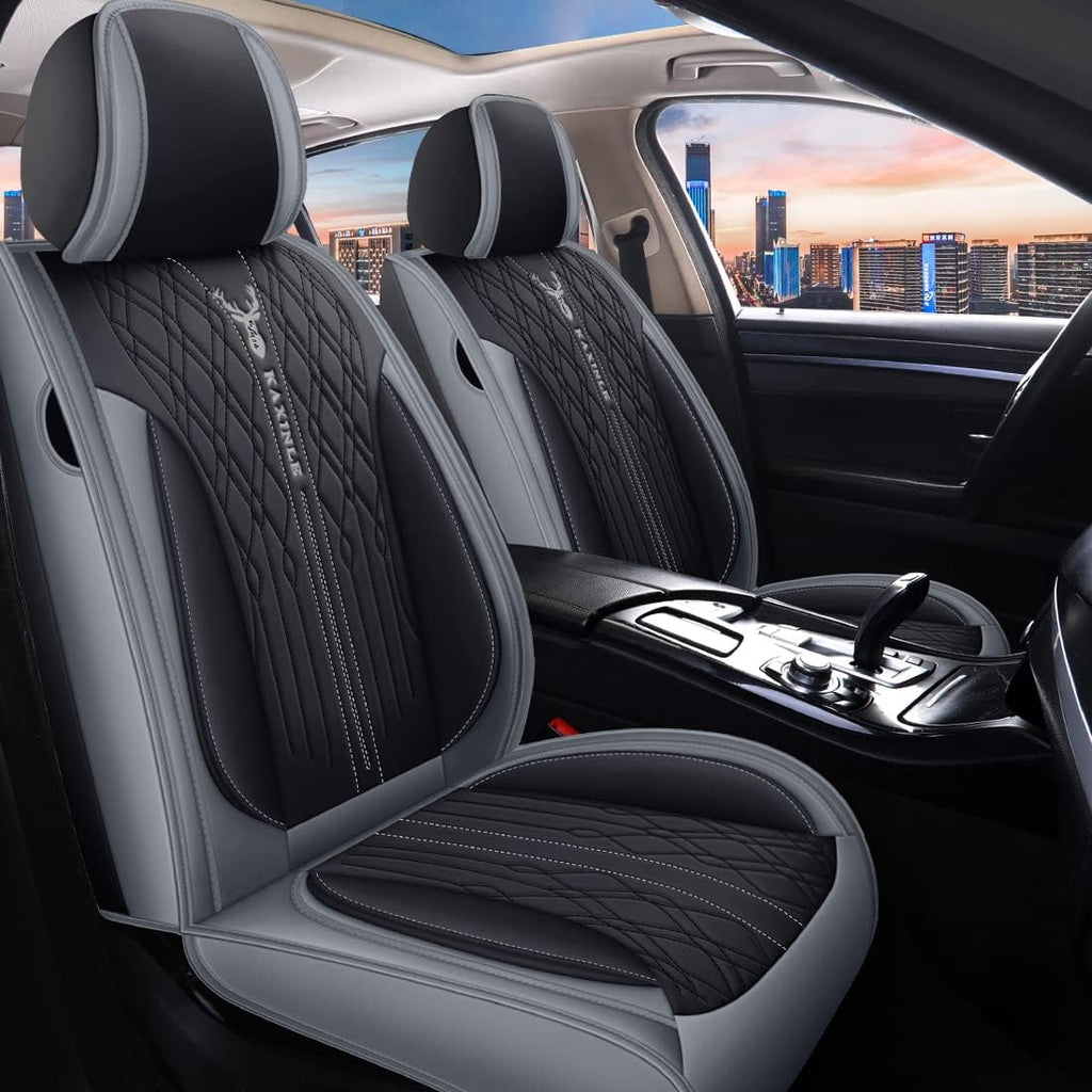 Pink Leather Car Seat Covers 5 Seats Full Set Waterproof I12280
