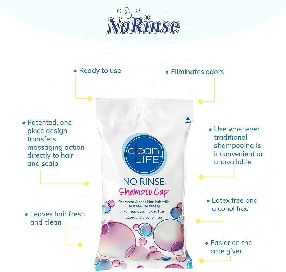 No Rinse Shampoo Cap (5-Pack) U4490