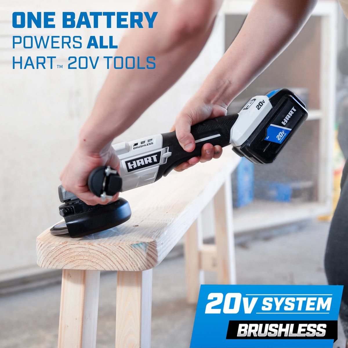 20-Volt Brushless 4-1/2-inch Angle Grinder/Cutoff Tool D6129