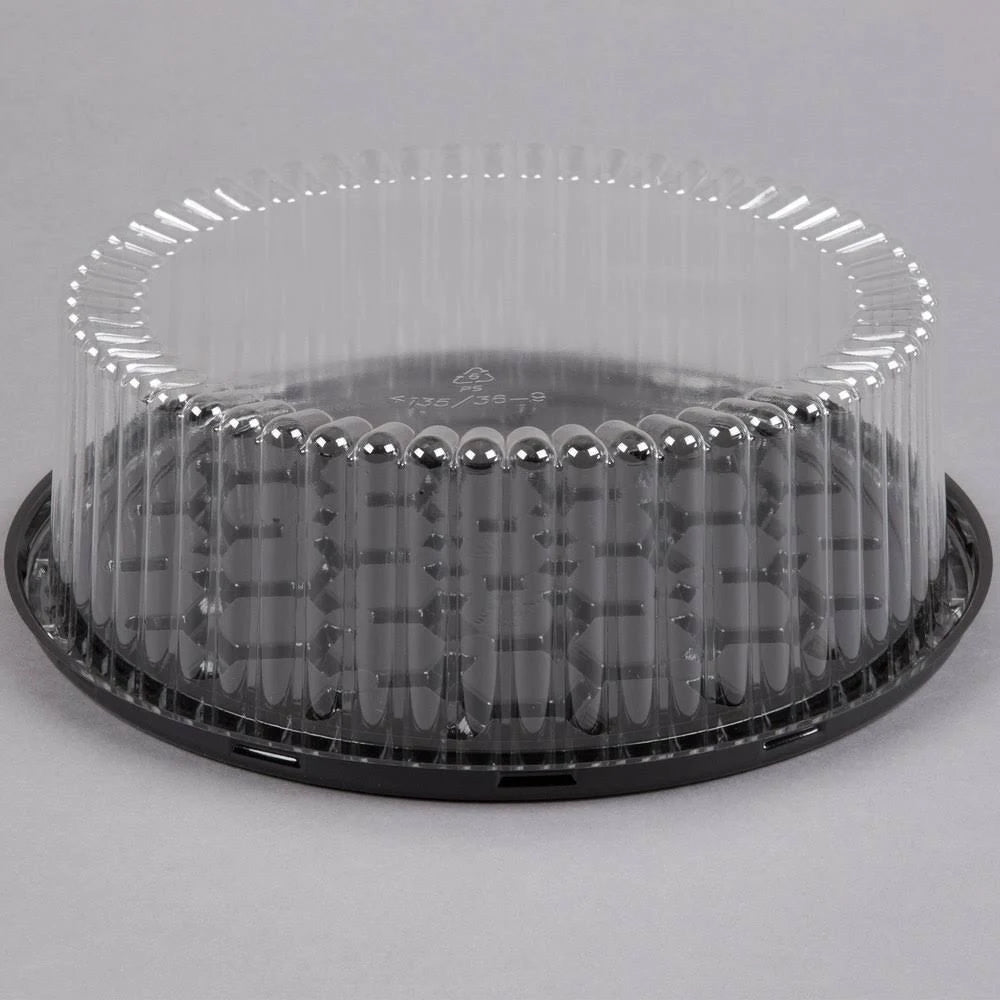 9x22 1-2 Layer Cake Display Container with Clear Dome Lid - 80/Case X39495