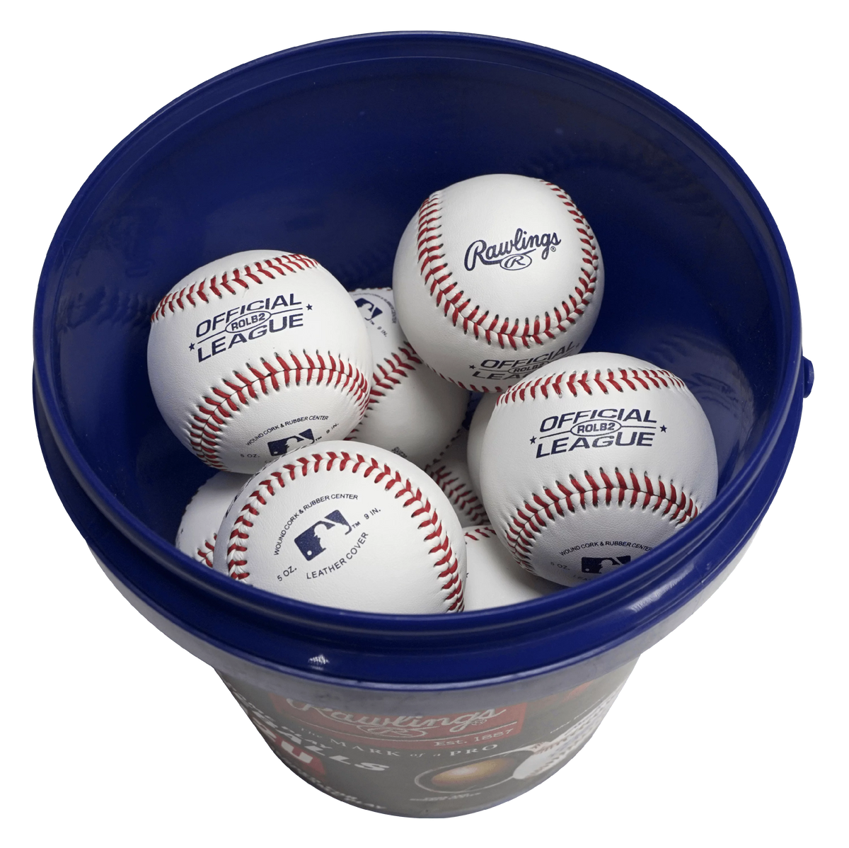 Youth Practice Baseball Bucket, 12 Count Z271