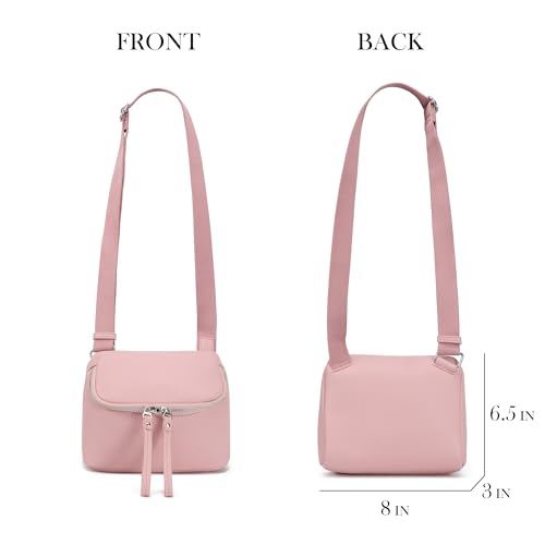 White Brown Vegan Leather Fanny Pack Crossbody Bag Y902