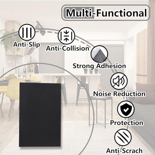 132 Pcs Non Slip Self-Adhesive Silicone Cuttable Furniture Pads Y9032