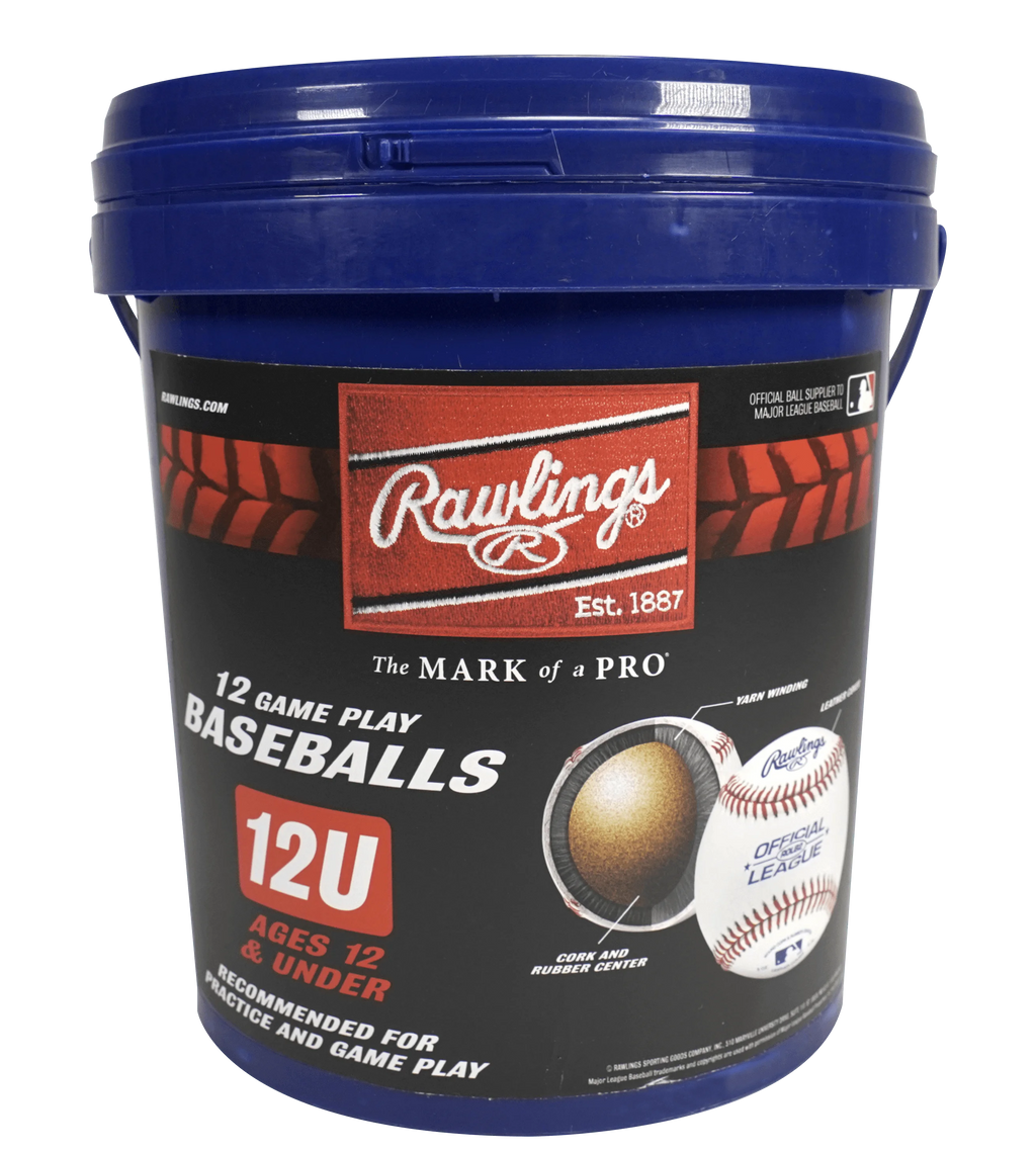 Youth Practice Baseball Bucket, 12 Count Z271