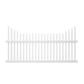 White Vinyl Picket Fence Panel Q393