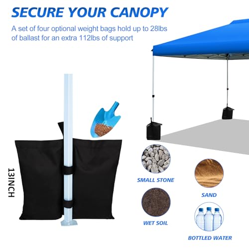Blue 10x10ft Pop up Canopy Tent with Roller Bag J4564