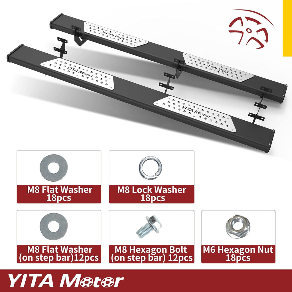6.5 Inches Running Boards Side Steps Nerf Bars E660
