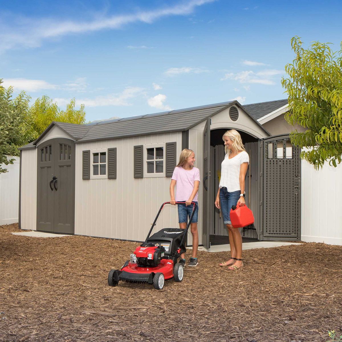 17.5 ft. x 8 ft. Outdoor Storage Shed G113
