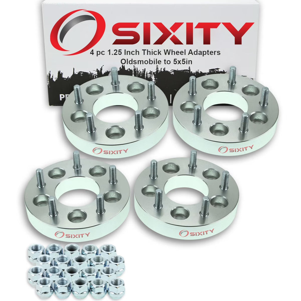 4 pc 5x4.75" to 5x5" Wheel Spacers Adapters 1.25" V140