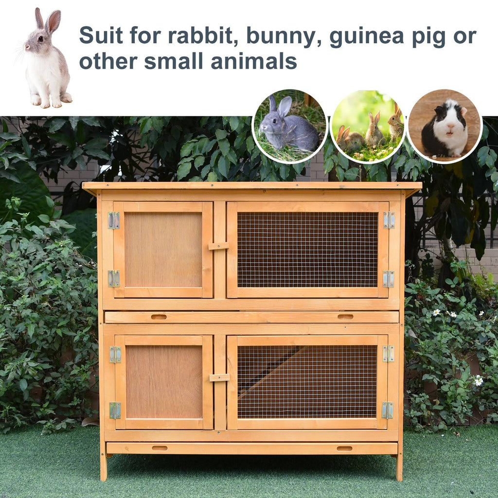 Solid Wood Rabbit Hutch T1485