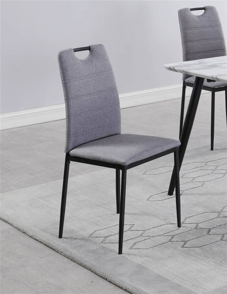 Dining Set with Laminated Wooden Top and 4 Chairs L902229