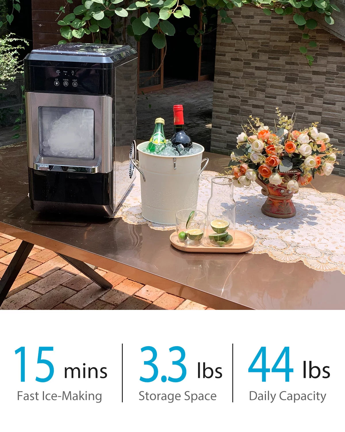 Countertop 44lb Nugget Ice Maker F6130
