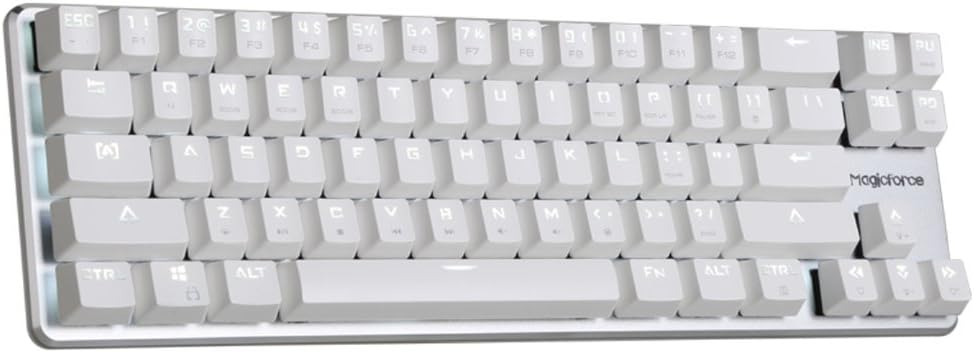 Wired Mechanical Gaming Keyboard Cherry MX Red Switch Backlight 108 Keys Full Size White Case A4106