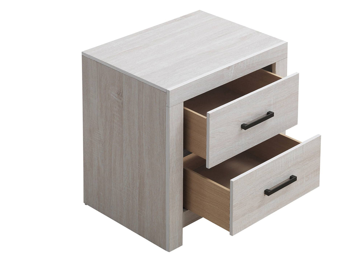 White Nightstand A11584
