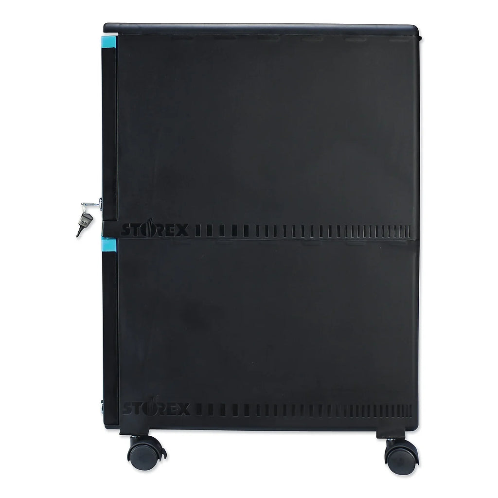 2-Drawer Mobile File Cabinet, Black H645460