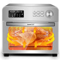 6-in-1 Air Fryer Toaster Oven, 24 Quart LCD Countertop Convection Airfryer with Rotisserie and Dehydrator P403