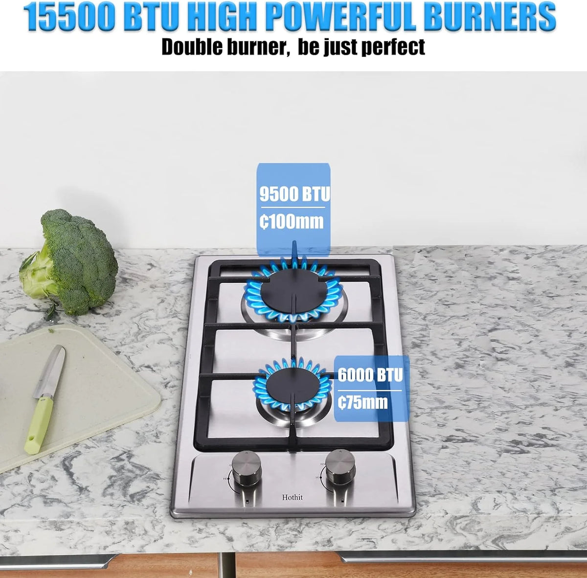 30" 5 Burner Built-in Stainless Steel Gas Cooktop C236