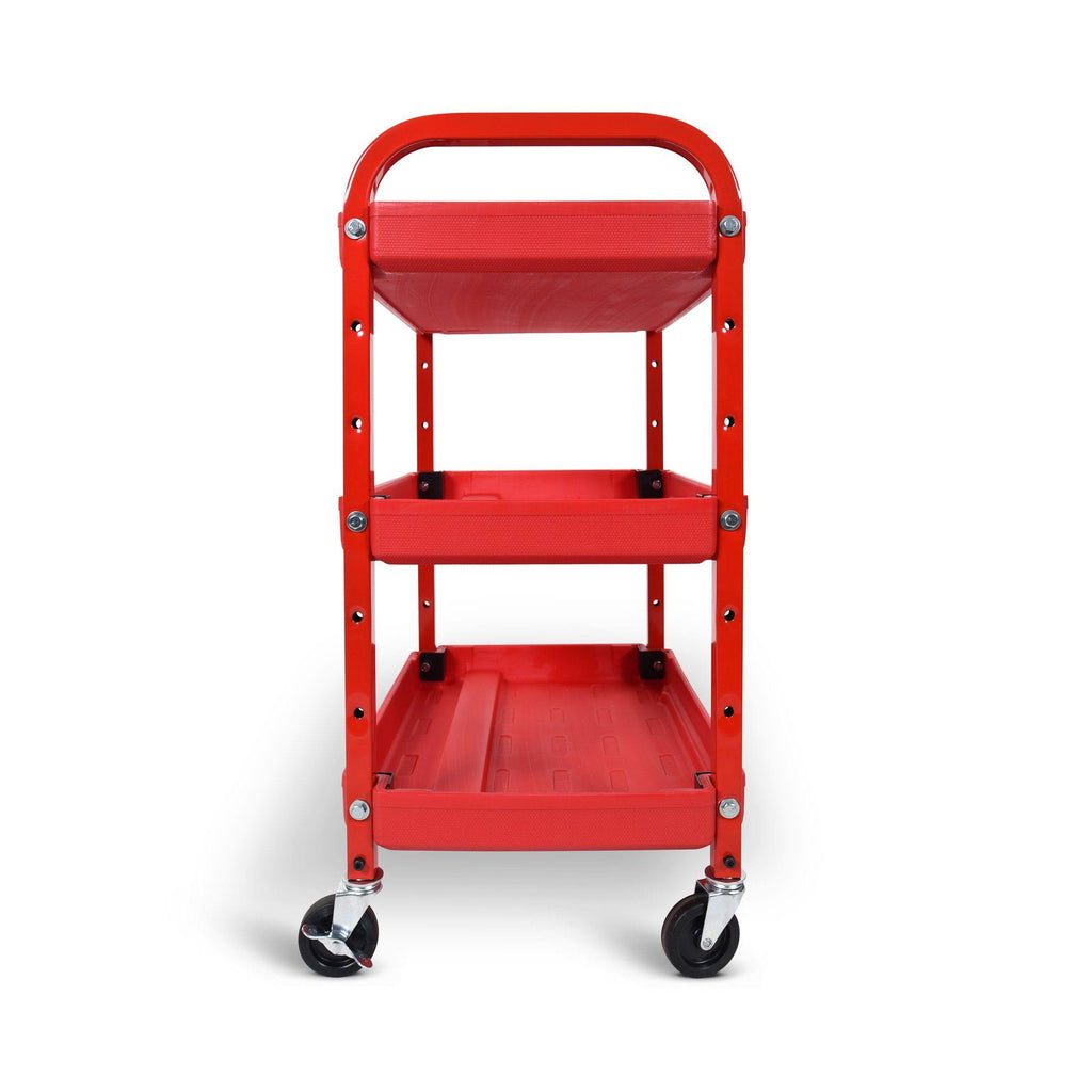 Red 3-Shelf Utility Cart D58537