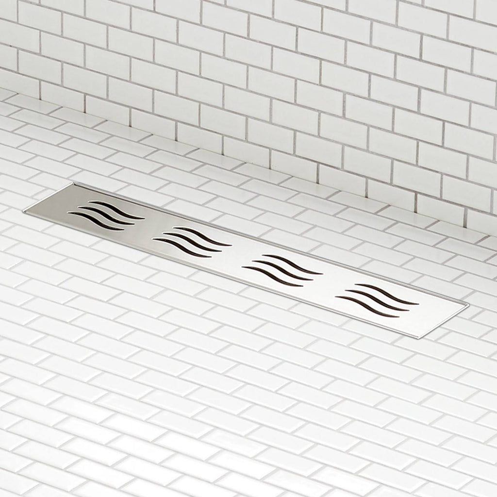 24 Linear Shower Drain Polished Stainless Steel H75193