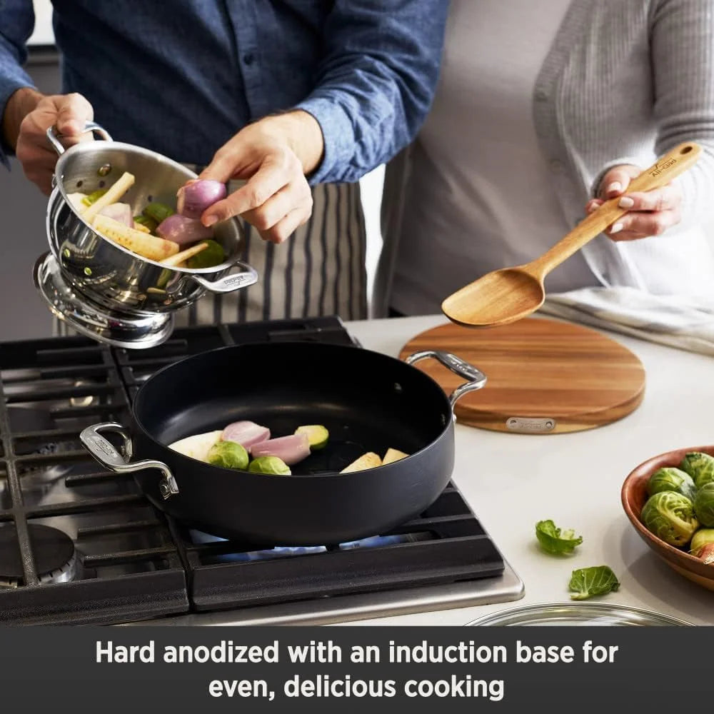 4 quart Hard Anodized Nonstick Cookware with Glass Lid Y39654