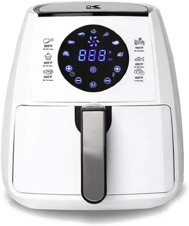 White 3.2 Quart Digital Air Fryer F9126