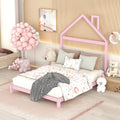 Full Size Wood Platform Bed Frame with House Shape Headboard H788585