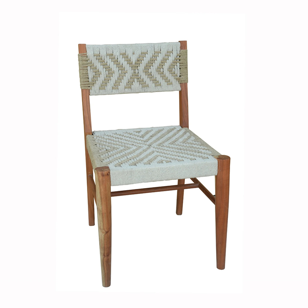 Gray and Brown Weaving Chair W396