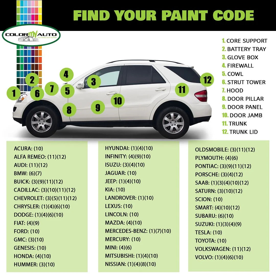 Single Stage Automotive Paint 1 Oz Bottle W158