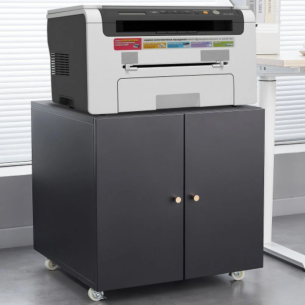 White 2 Door Steel Copier Cabinet V7489