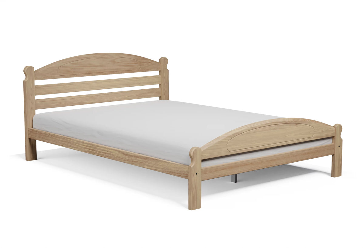 Full Size Solid Pine Wood Bed with Slats O7152