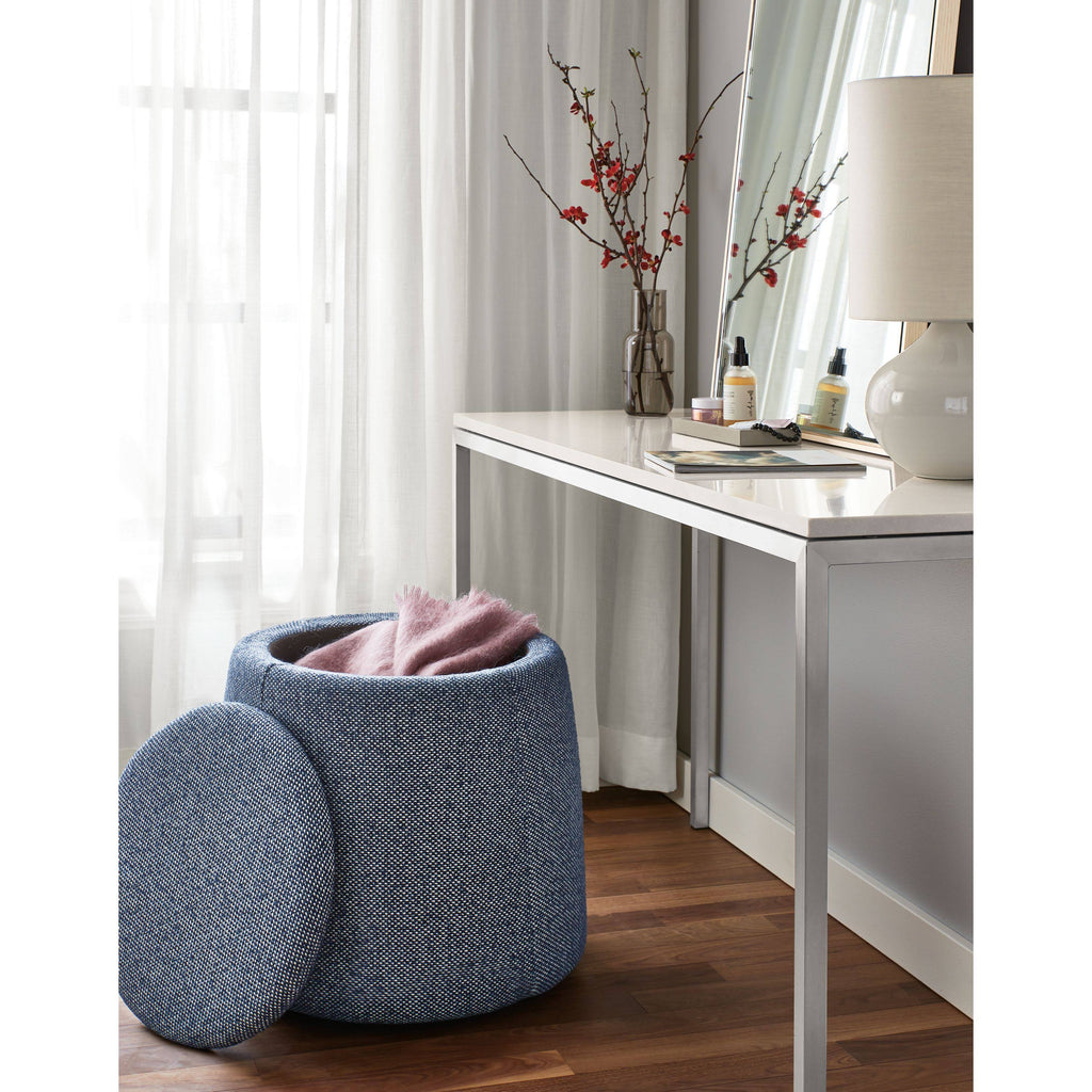 Smoke Tempered Glass Console Table with Graphite Base S8871