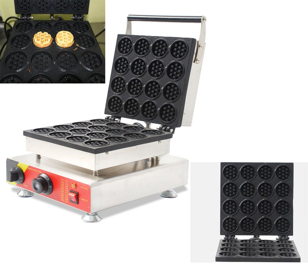 16 Holes Commercial Nonstick Electric Waffle Machine U313974