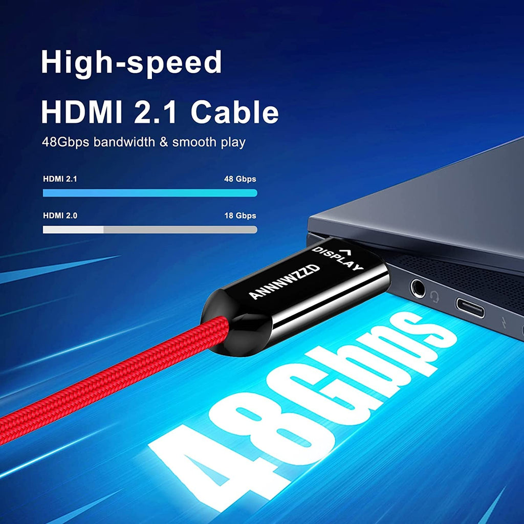 8K HDMI Fiber Optic Cable 50FT M446