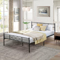 Black Metal Platform Bed V26728