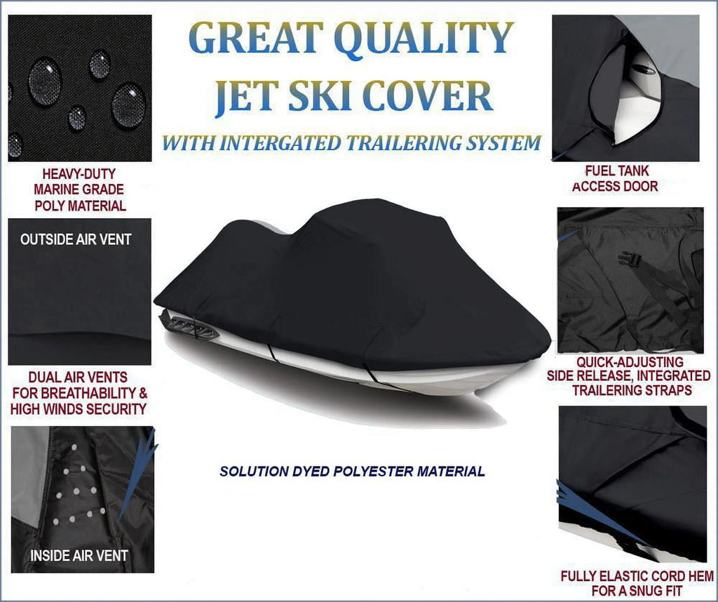 Black 600 Denier JetSki Cover E470225
