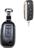 Genuine Leather Remote Key Fob Case Cover with Key Chain Pack of 2 F5675