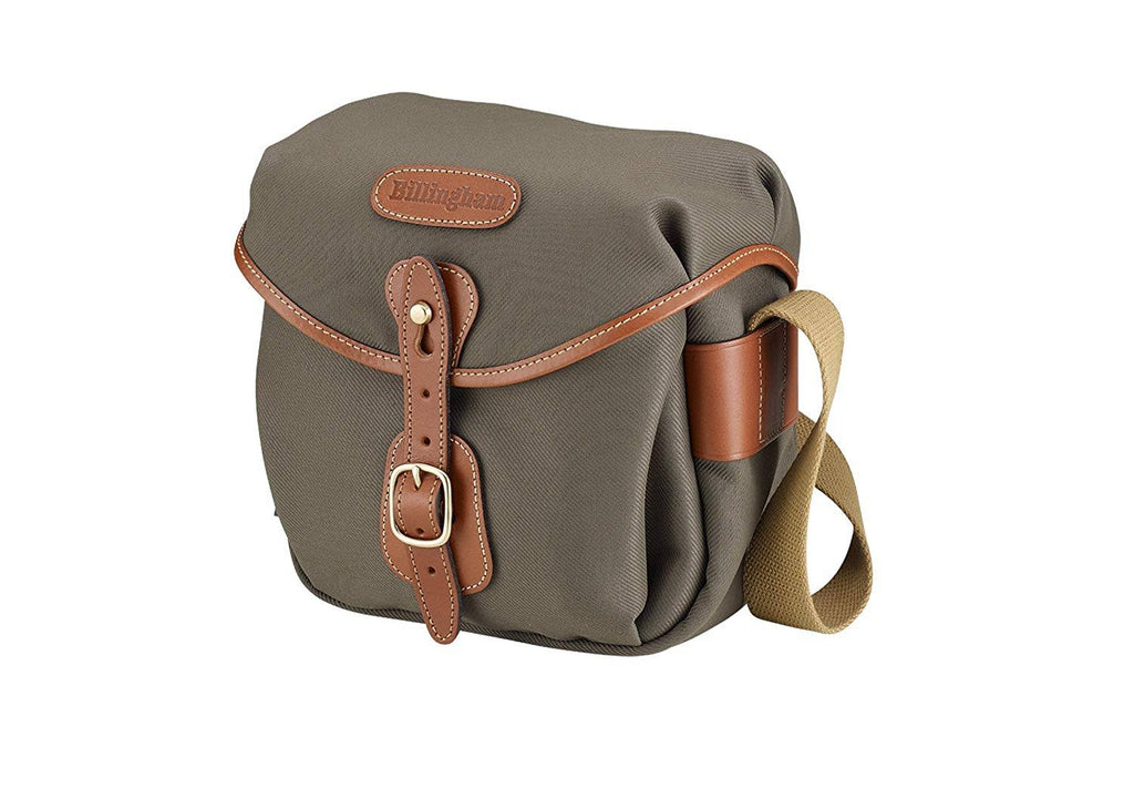 Sage Camera Bag with Tan Trim U7097