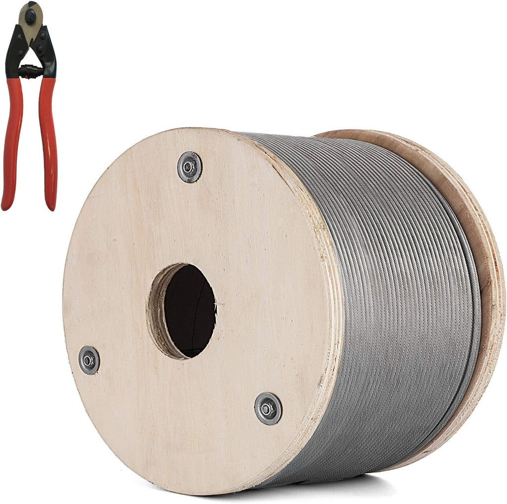 500 Ft 3/16 7x19 Stainless Steel Cable Railing Wire Rope D3348