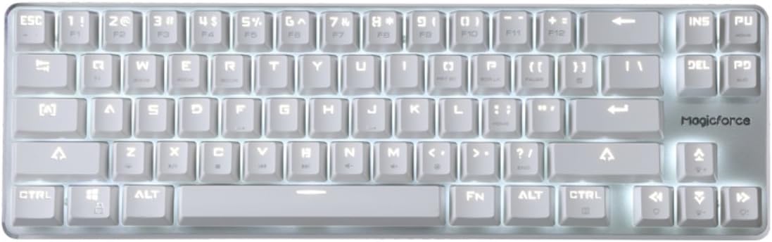 Wired Mechanical Gaming Keyboard Cherry MX Red Switch Backlight 108 Keys Full Size White Case A4106