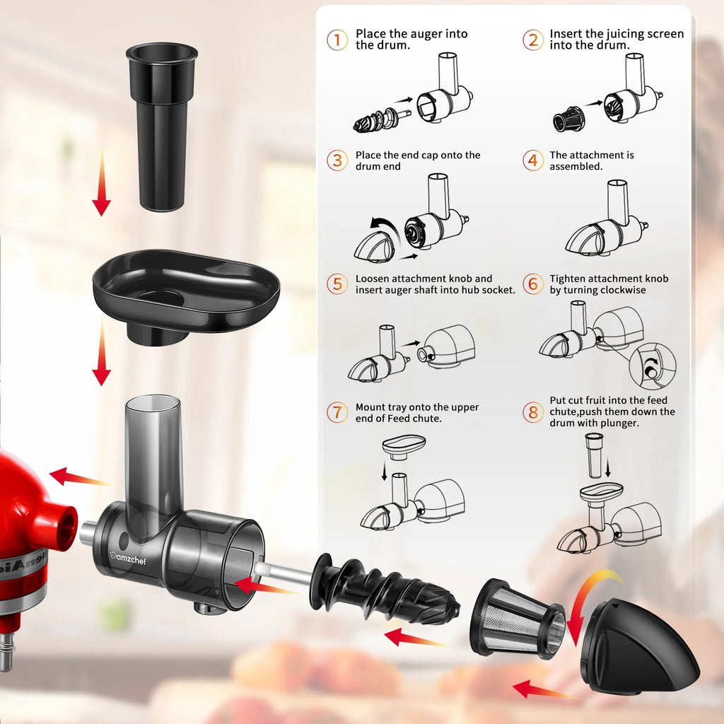 Black Citrus Juicer Attachment for Stand Mixers Z2363
