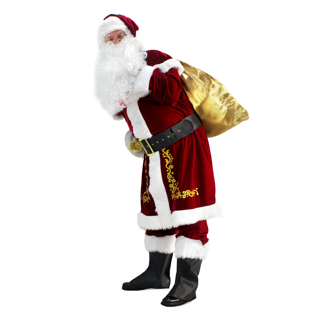 Deluxe Velvet Santa Claus Suit Set 12pcs -XXL R92678