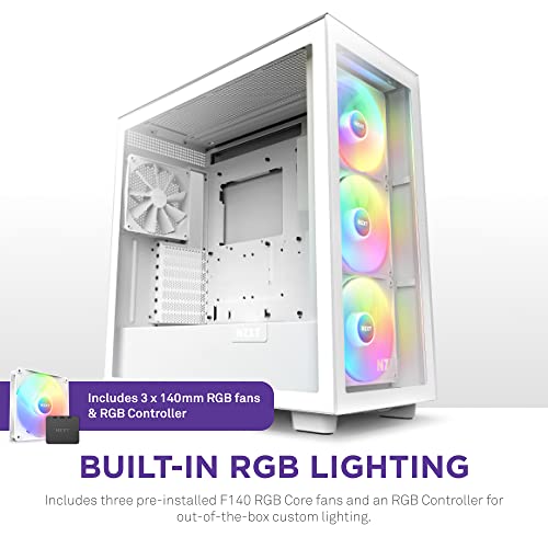 Black ATX Mid Tower PC Gaming Case with Tempered Glass Side Panel I94760