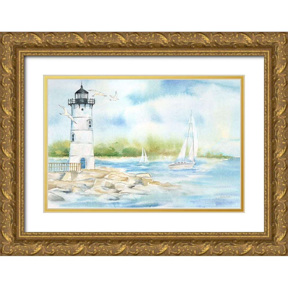 14x11 Gold Ornate Wood Framed Museum Art Print Q7141