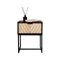 Coastal Modern Console Table with Wood Drawer U576