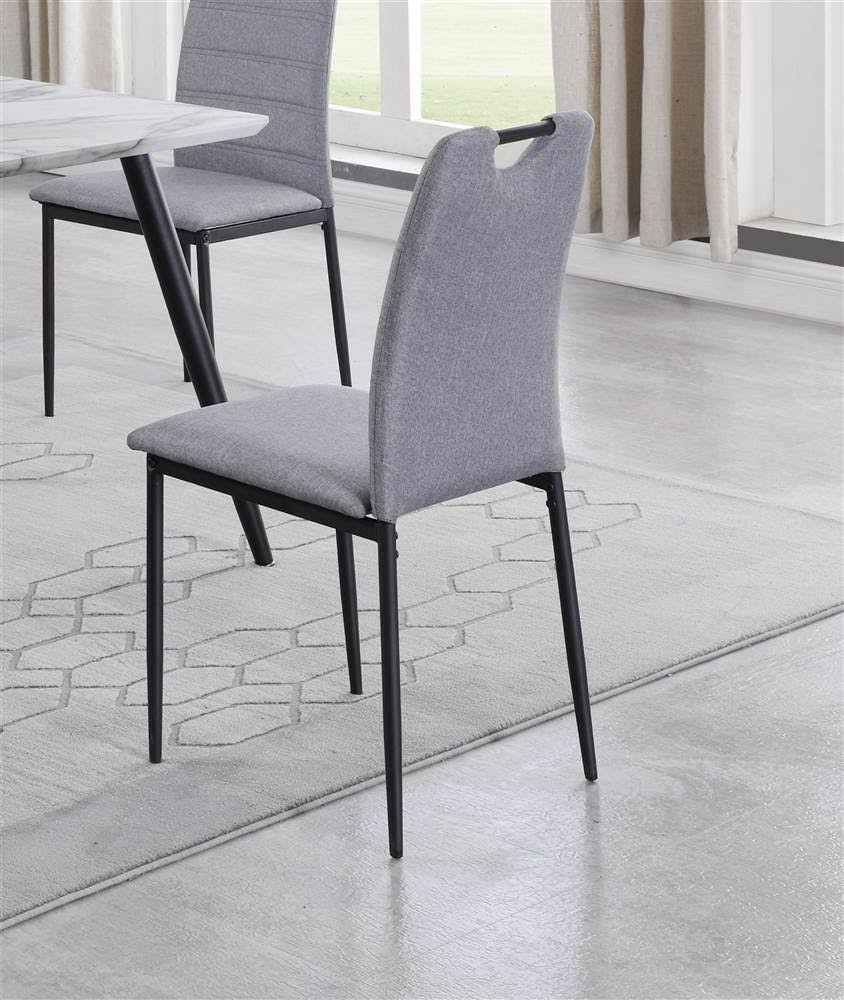 Dining Set with Laminated Wooden Top and 4 Chairs L902229