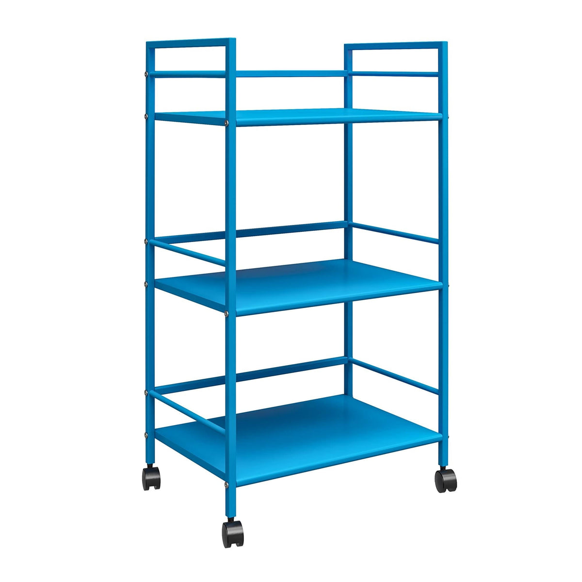 Blue Metal Rolling Cart O389