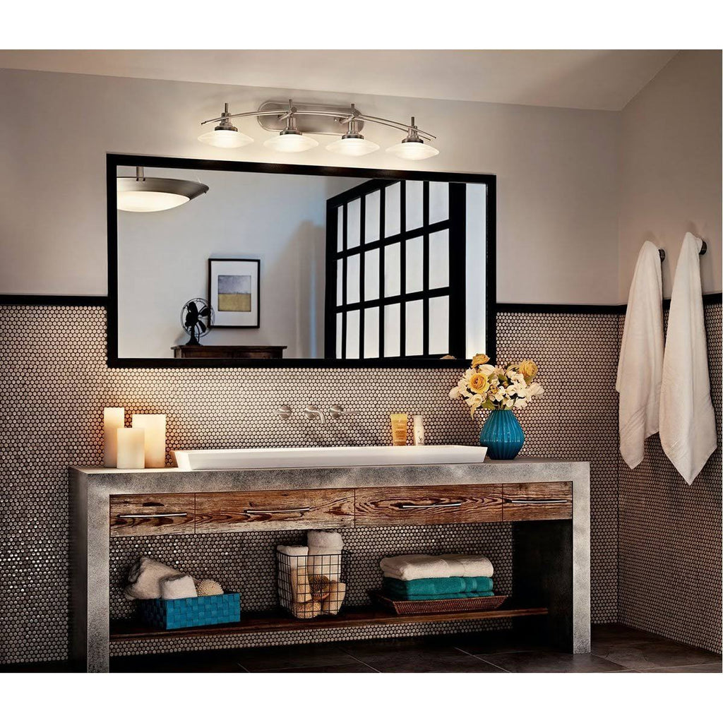 Four Light Chrome Bath T4446