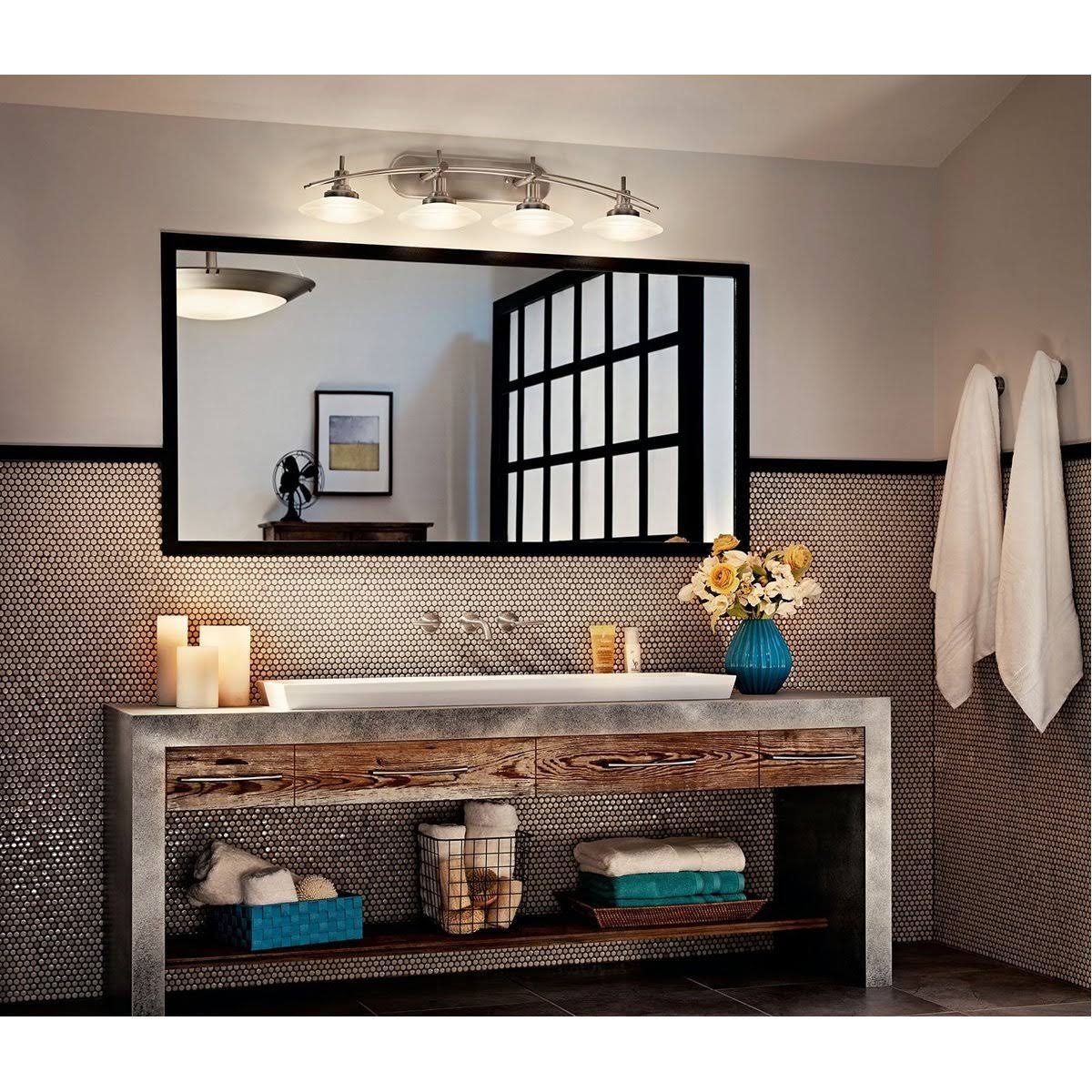 Four Light Chrome Bath T4446