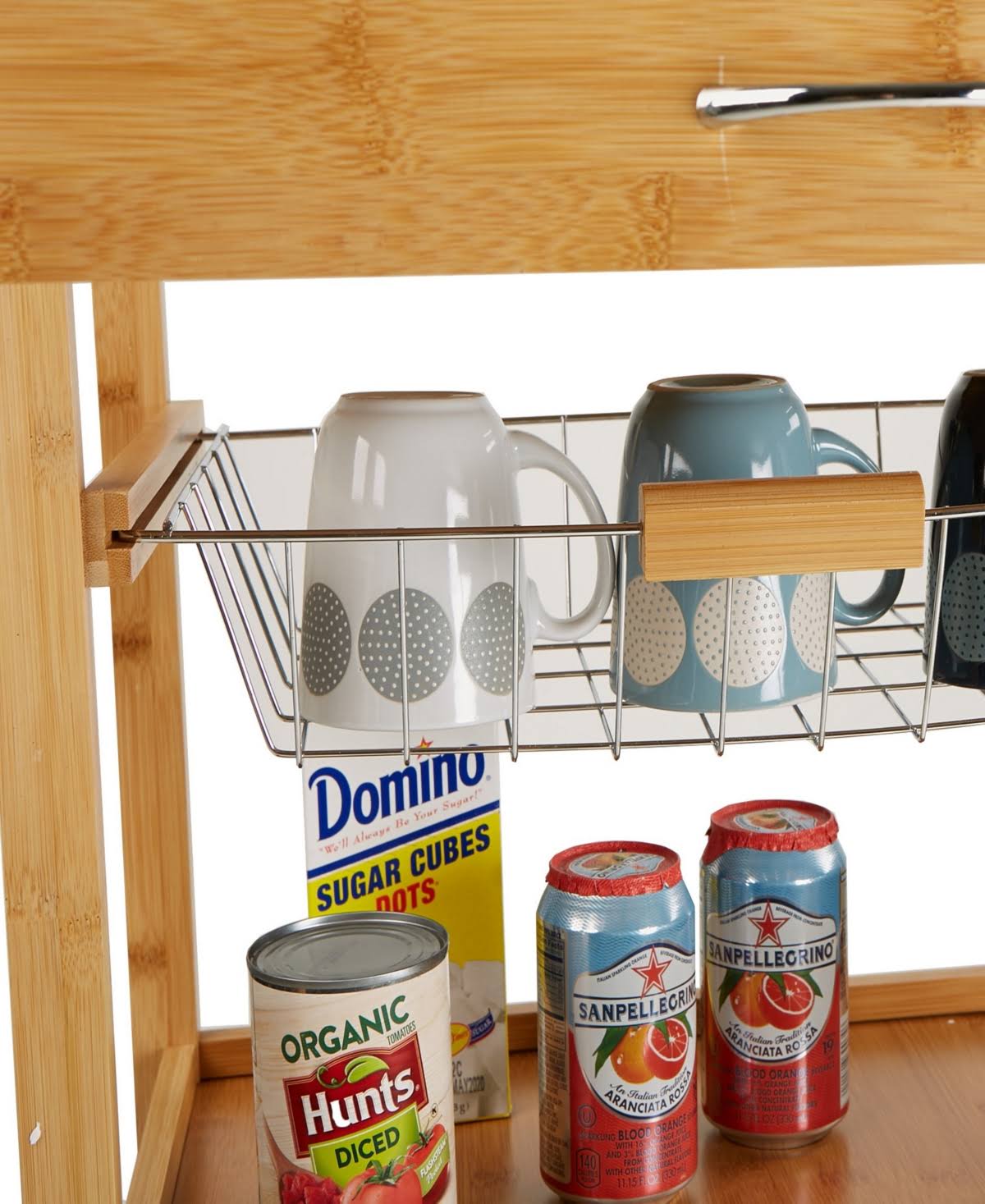 Bamboo Brown 3 Tier Kitchen Cart K465
